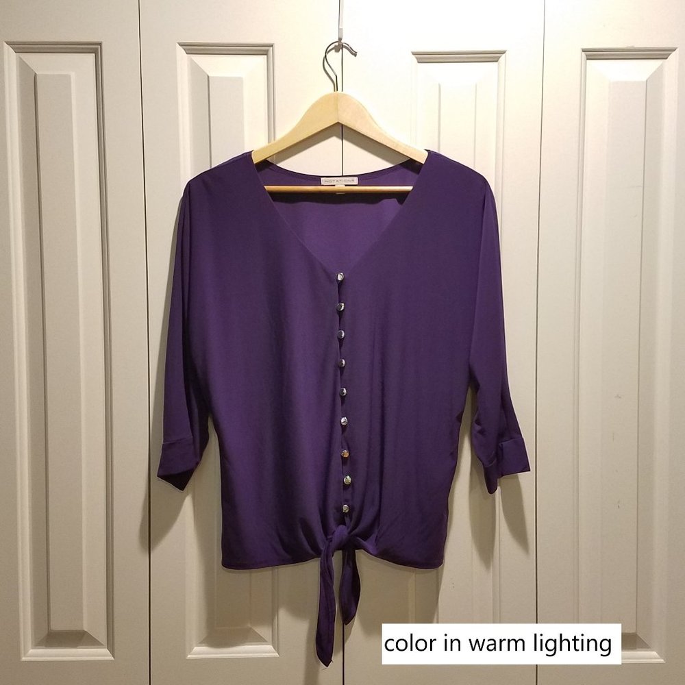 Notations V-Neck Blouse